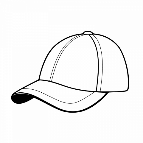 Explore Creativity with Transparent PNG and SVG Baseball Cap Template