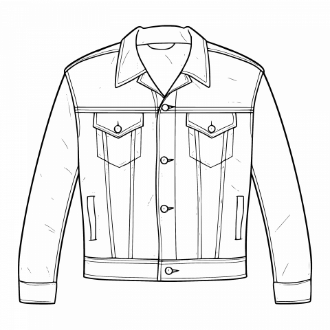 Jacket Template - Transparent PNG, SVG