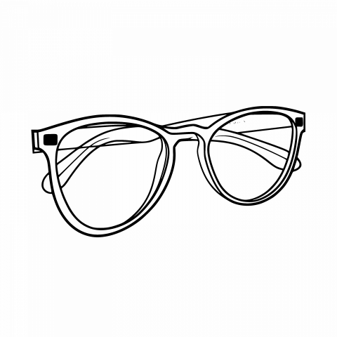 Transparent PNG & SVG Glasses Drawing Template - Free Vector Download