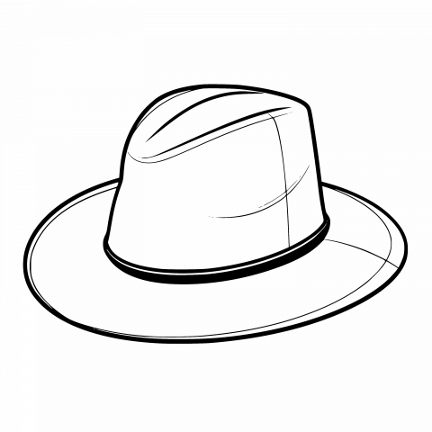 Elevate Your Style with a Transparent PNG and SVG Stylish Hat Template