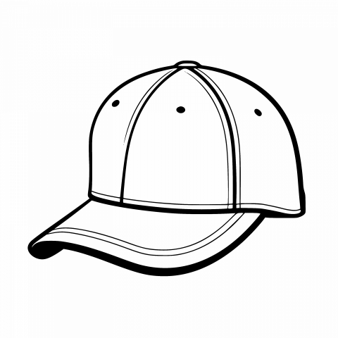 Create Stunning Designs with Transparent PNG and SVG Baseball Hat Template