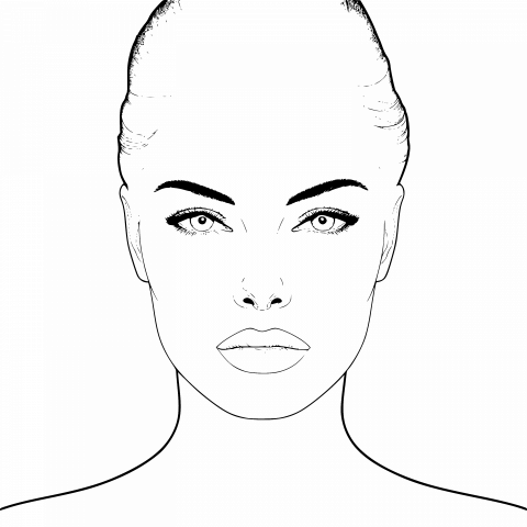 Perfect Face Drawing Template: Free Vector Clipart with Transparent PNG and SVG