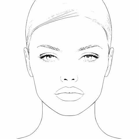 Perfect Face Template: Free Download Blank Drawing with Transparent PNG, SVG